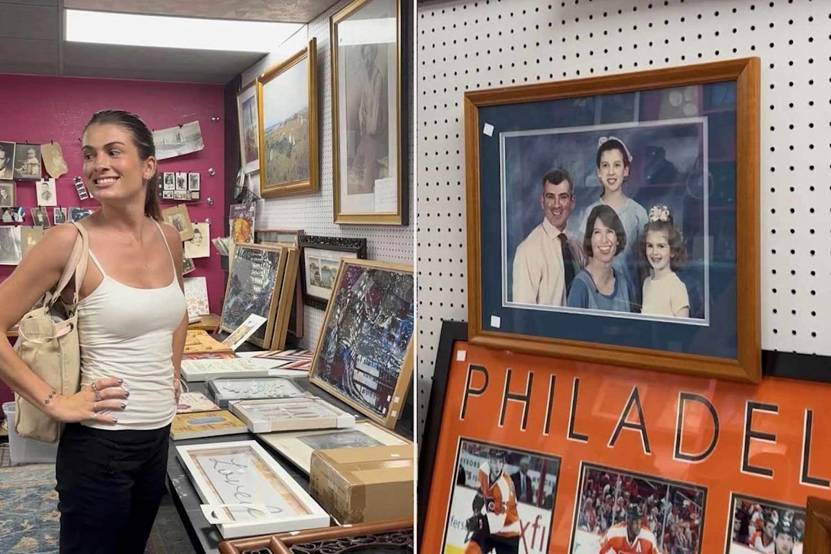 Woman Baffled After She Finds Photo of Herself for Sale at a Thrift Shop (Exclusive)