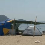 Makeshift homes on pristine beaches removed