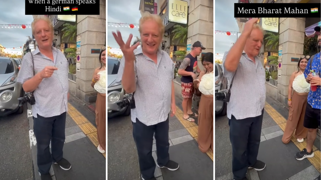 German tourist's Hindi leaves Indians amazed