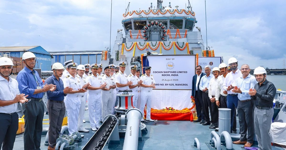 Indian Navy Receives Third Anti-Submarine Warfare Craft From Cochin Shipyard