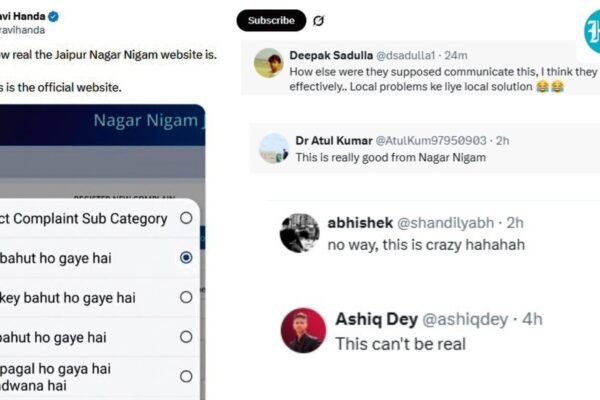 Jaipur’s civic portal complaint section ditches official jargon for ultra-relatable Hindi; internet goes gaga