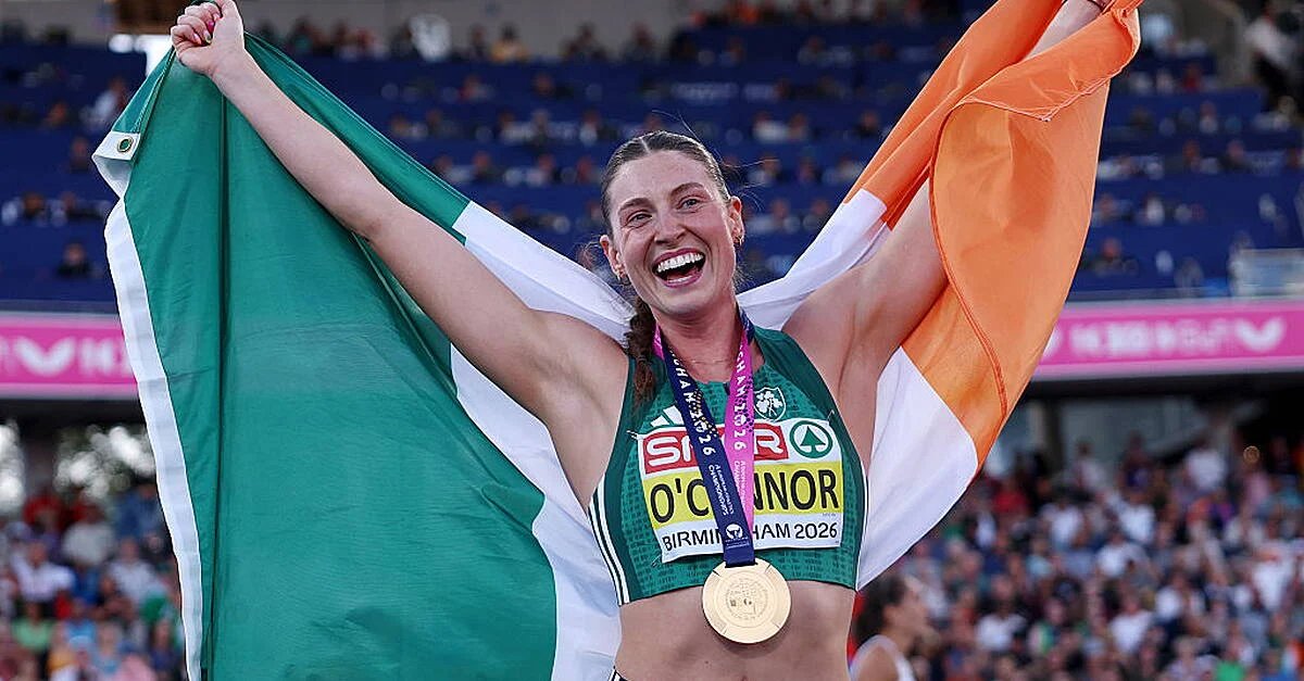 Kate O'Connor claims gold medal in women's heptathlon, Coscoran wins bronze