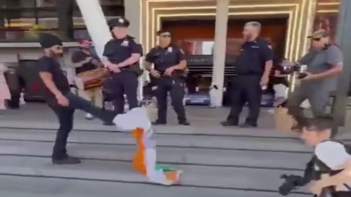 Indian Flag Tied To Foot, Another Torn: Kiren Rijiju’s Big Warning To Protesters In New York | Video | World News