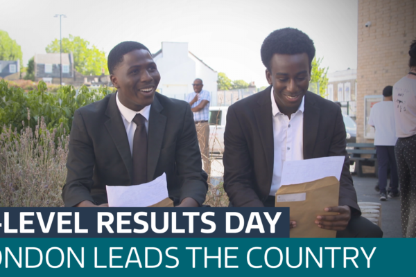 London achieves record-breaking A-level results - leading the country for the third year in a row