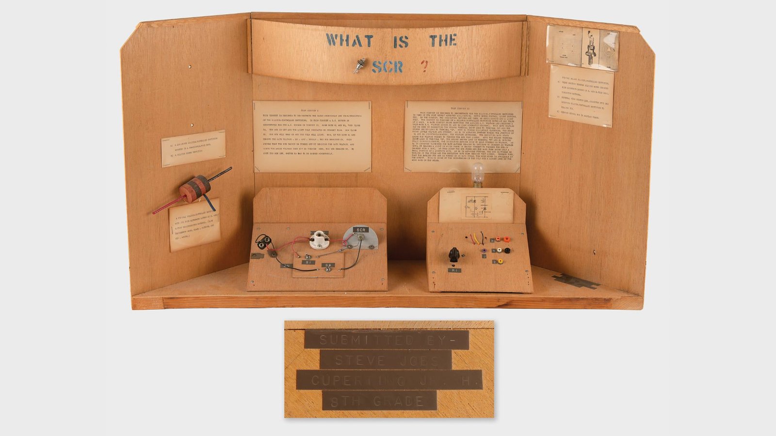 Steve Jobs' 8th Grade Science Project Sells for $34,375