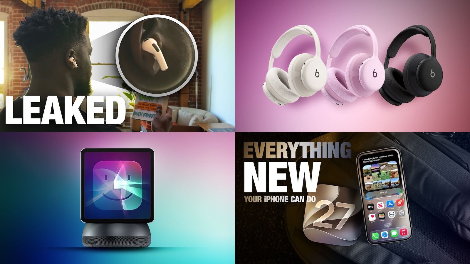 Top Stories: Apple Leaks - Camera-Equipped AirPods, Beats 360, and More