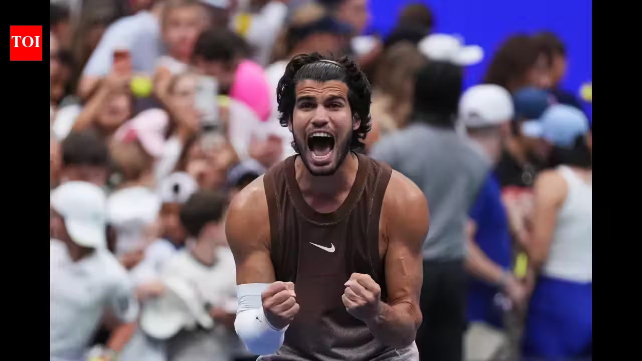 Carlos Alcaraz makes winning US Open return after wrist injury: ‘I had more nerves than usual’ | Tennis News