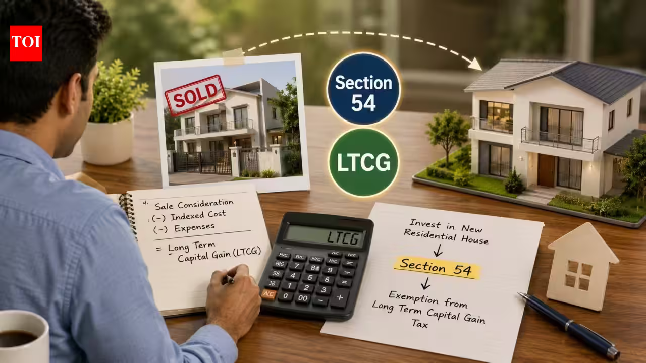 Sold a property funded entirely by you but jointly owned with your wife? You may claim 100% Section 54 LTCG exemption on a new home in your name; what your wife should report in her ITR