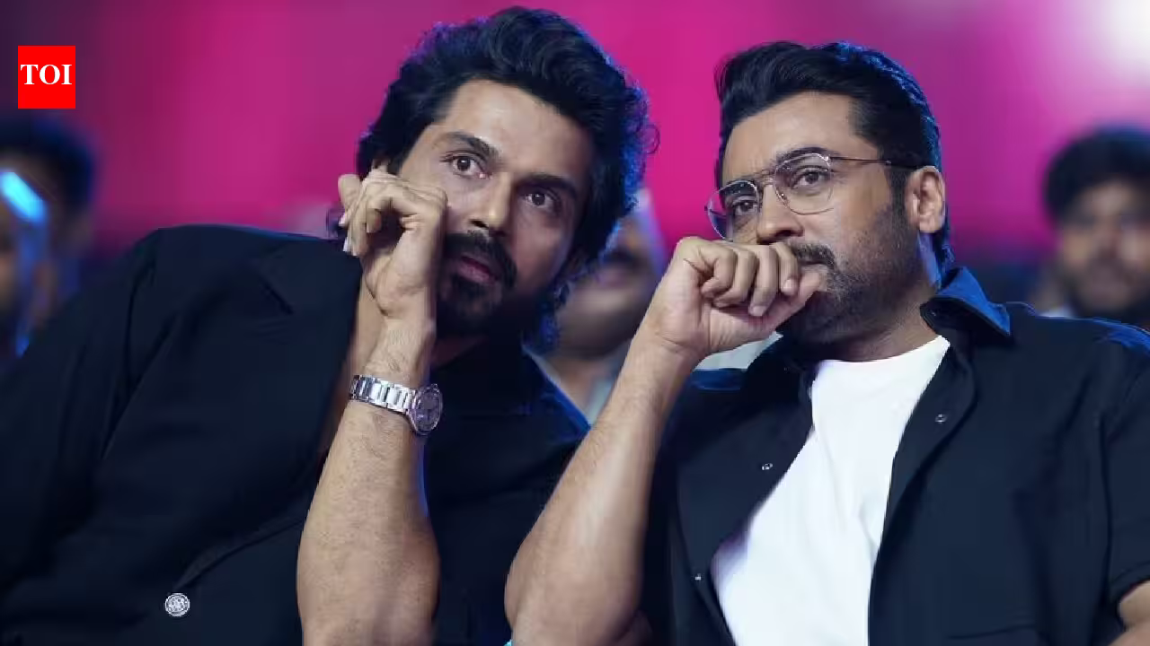 Suriya clarifies Mumbai living rumours: ‘I’m based in Chennai, just travel there sometimes’, actor clears his stand at Karthi’s ‘Sardar 2’ audio launch | Tamil Movie News