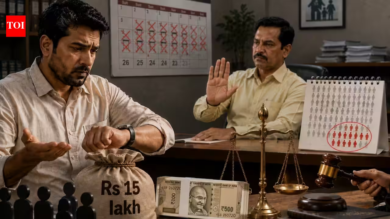 Mobile shop owner won Rs 15 lakh chit prize but waited 55 days for payout; company blamed late sureties, but consumer commission found its records contradicted the claim and ordered Rs 44,500 relief