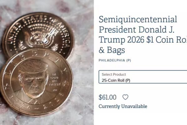 Trump’s face debuts on US currency, $1 coins run ‘out of stock’ within hours