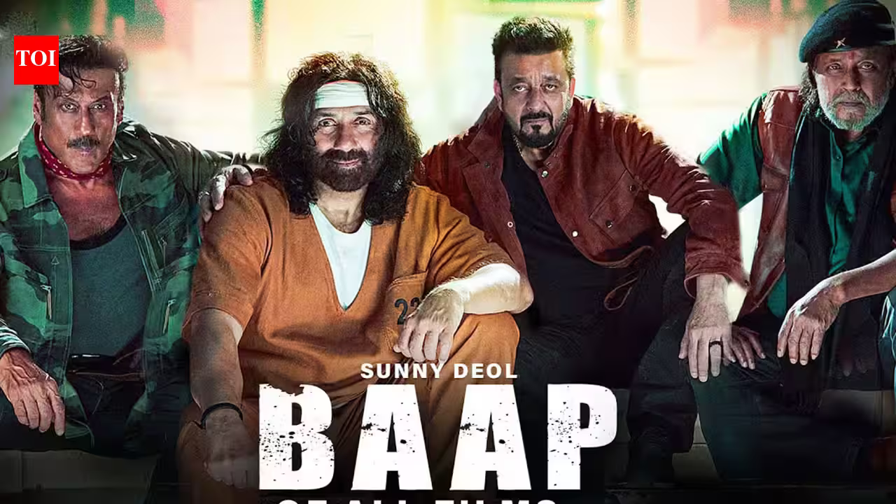 Sunny Deol, Mithun Chakraborty, Sanjay Dutt and Jackie Shroff come together for peppy dance track from ‘Baap’ featuring action-packed moments - Reports | Hindi Movie News