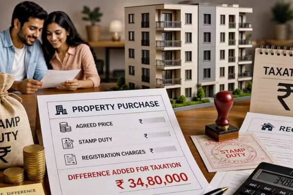 Couple bought flat jointly for Rs 60 lakh, stamp value was Rs 94.81 lakh; taxman added entire Rs 34.81 lakh gap to husband’s income, why ITAT said it’s not justified