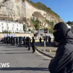 Masked Protesters Block Port of Dover Access
