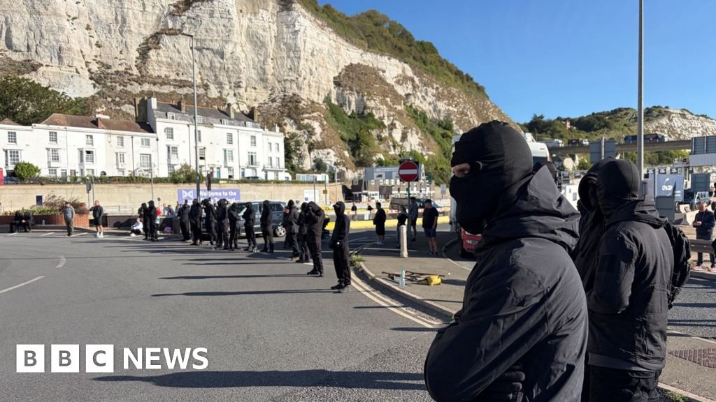 Masked Protesters Block Port of Dover Access