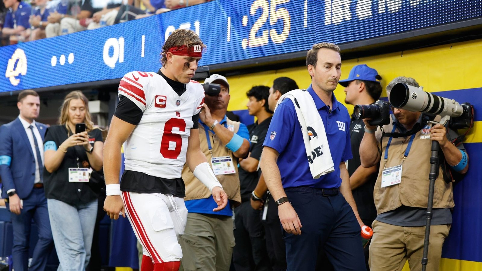 Big Blue Breakdown: Jaxson Dart Sidelined in Devastating Blow to Giants' Season