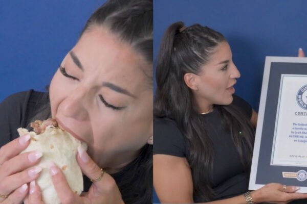 Burrito Blitz: Local Woman Devours Massive Meal in Record 34.46 Seconds
