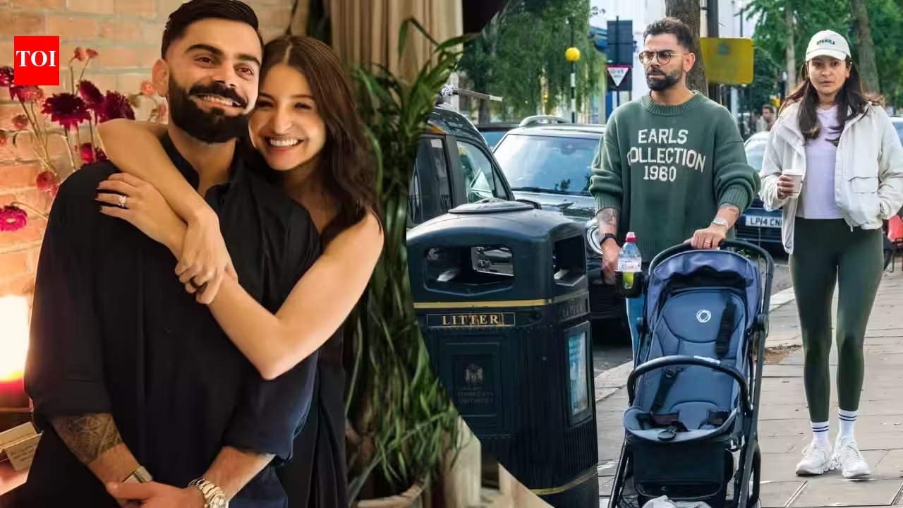 Candid in London: Virat Kohli and Anushka Sharma Enjoy Family Day Out With Baby Akaay