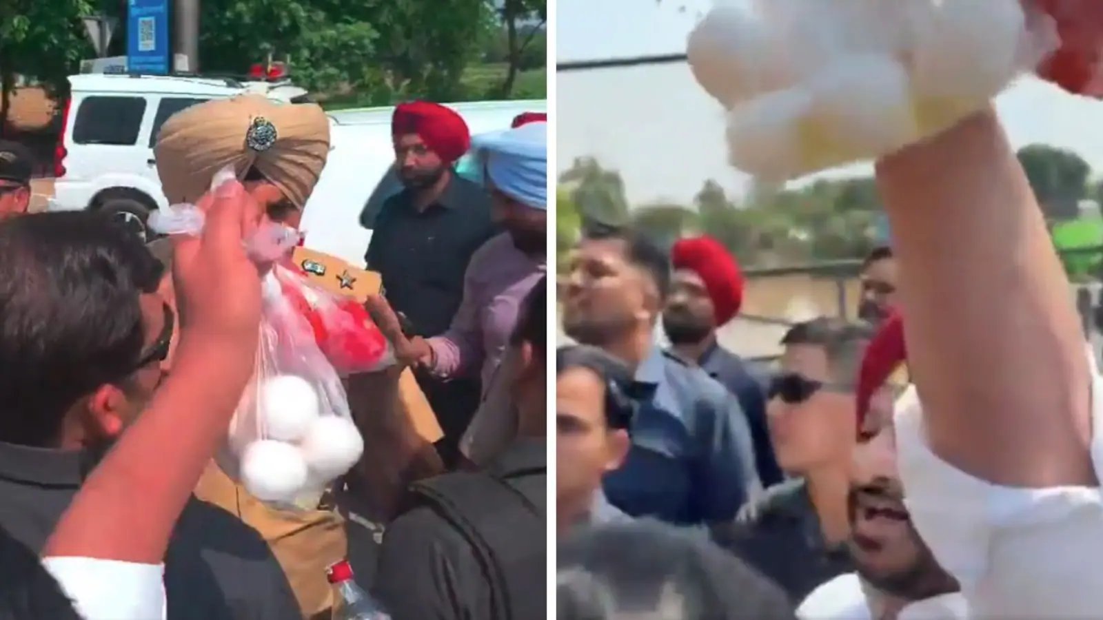 Chaos in Chandigarh: Ravneet Bittu Detained Following Egg-and-Tomato Siege on Mann’s Residence