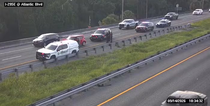 Cruiser Crash Sparks I-295 Gridlock at Atlantic Boulevard