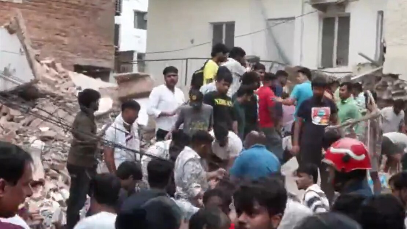 Delhi Debris: Rescue Race Underway After Satya Niketan Building Crumples
