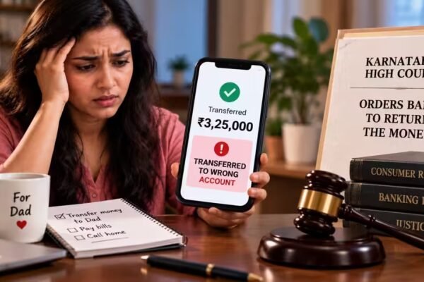 Digital Slip-Up: Karnataka High Court Mandates Bank Refund After Woman’s Lakhs Land in Stranger’s Account