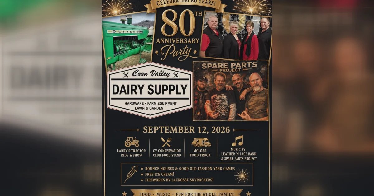 Eight Decades of Dairy: Coon Valley Supply Marks a Historic Milestone