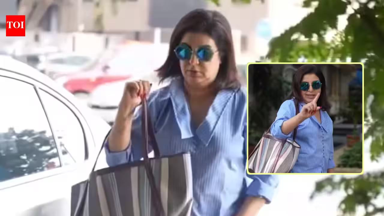 Farah Khan Channels Salman Khan’s Rules: Tells Paparazzi 'Don't Take Photos From Behind'