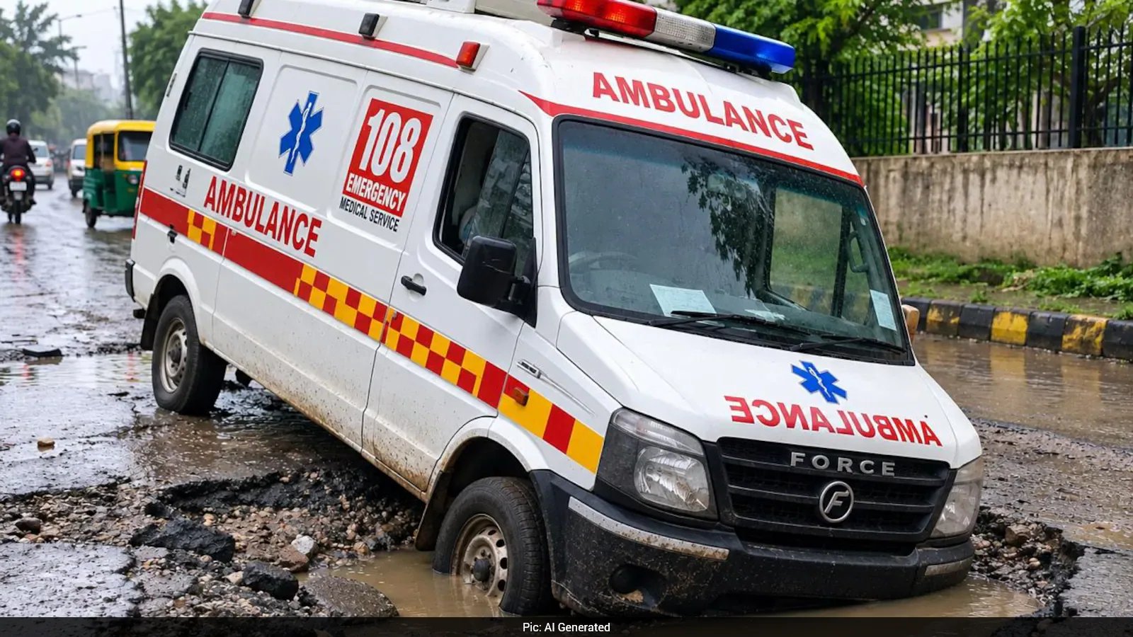 Fatal Delay: Newborn Loses Life as Ambulance Remains Trapped on Ruined Road