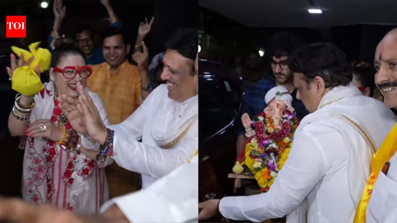 Ganesh Visarjan Nostalgia: Govinda and Sunita’s Dance Moves Steal the Spotlight in Heartwarming Throwback!