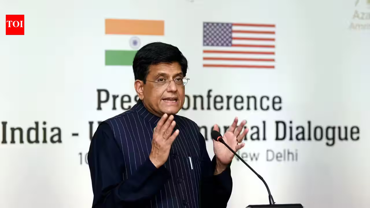 Goyal Heads to D.C. for High-Stakes Trade Pact Push