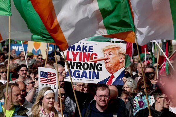 Green Isle, Red Rage: Thousands Denounce Trump’s Irish Homecoming