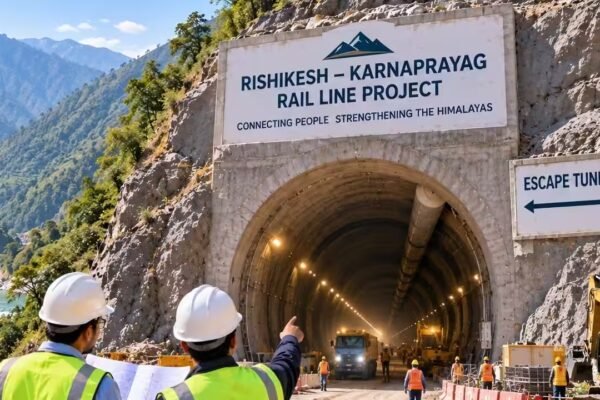 Himalayan Corridor Milestone: Rishikesh-Karnprayag Rail Project Pierces Through 41st Tunnel Barrier