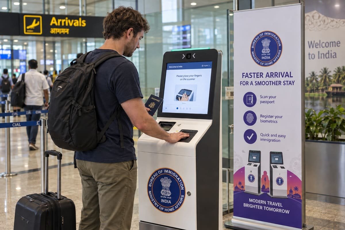 India Fast-Tracks Entry as Biometric Kiosks Revolutionize E-Visa Processing