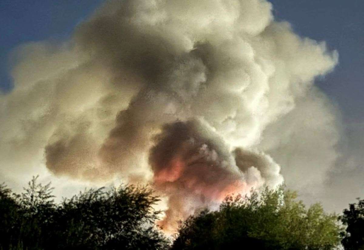Inferno Erupts at Thatcham Business Park as Massive Explosions Rock Colthrop