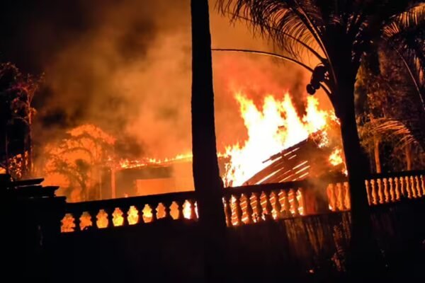 Inferno at Puppalaguda: Food Stall Gutted in Hyderabad Blaze