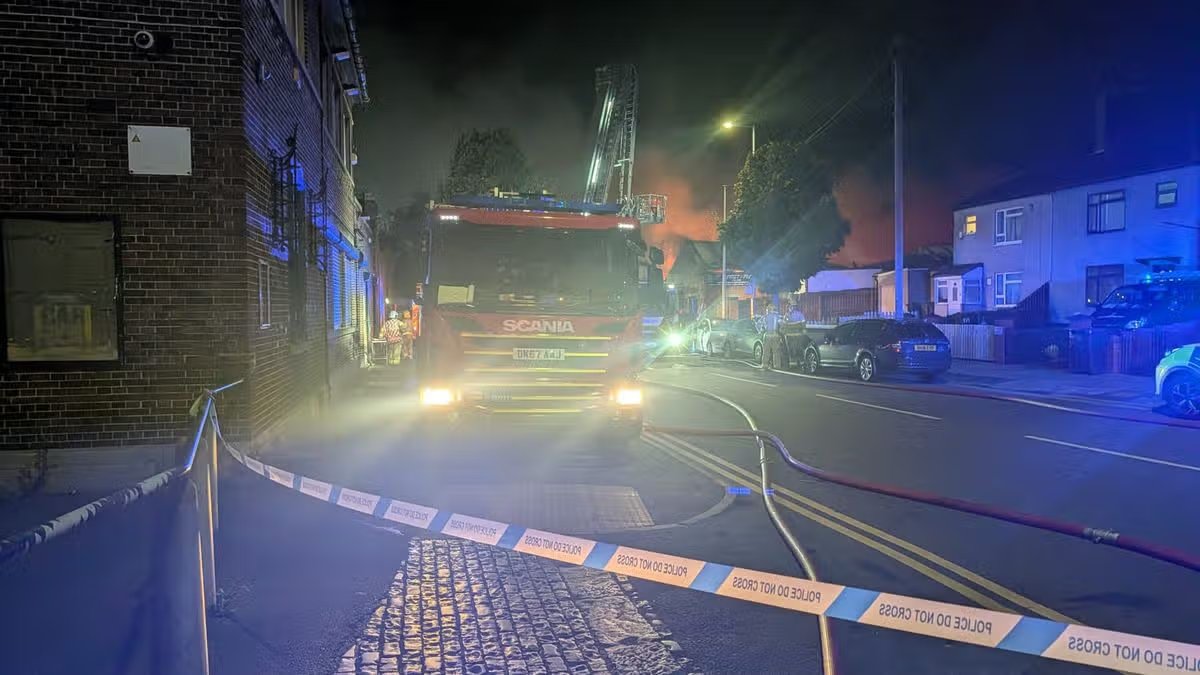 Inferno in Bootle: Emergency Crews Battle Raging Garage Fire