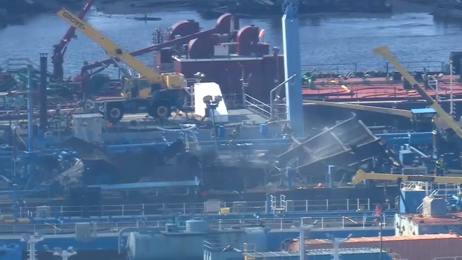 Inferno on the Casablanca: Worker Perishes in Violent Petroleum Barge Blast