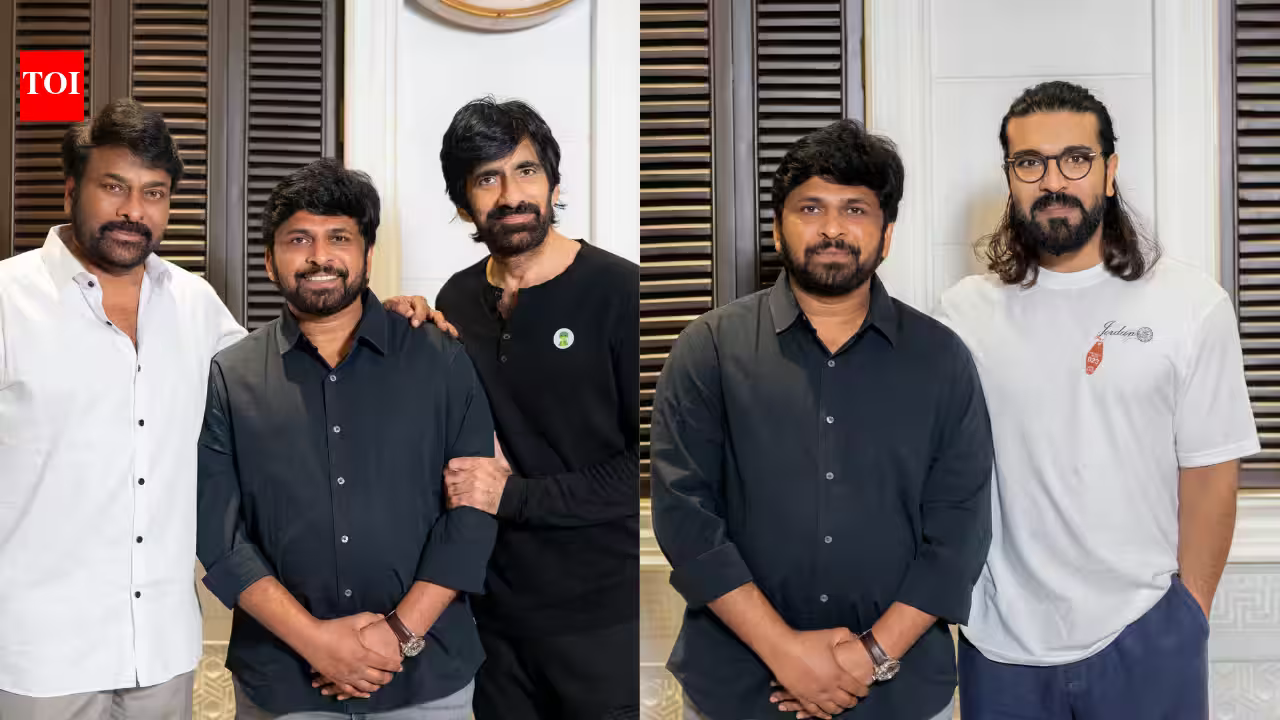 Mega Power Meets Success: Chiranjeevi and Ram Charan Celebrate 'Irumudi' Team!