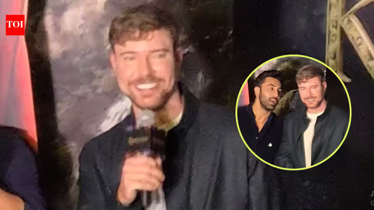 MrBeast Joins Ranbir Kapoor for 'Ramayana' Event, Shouts 'Jai Shree Ram' in Viral Clip!