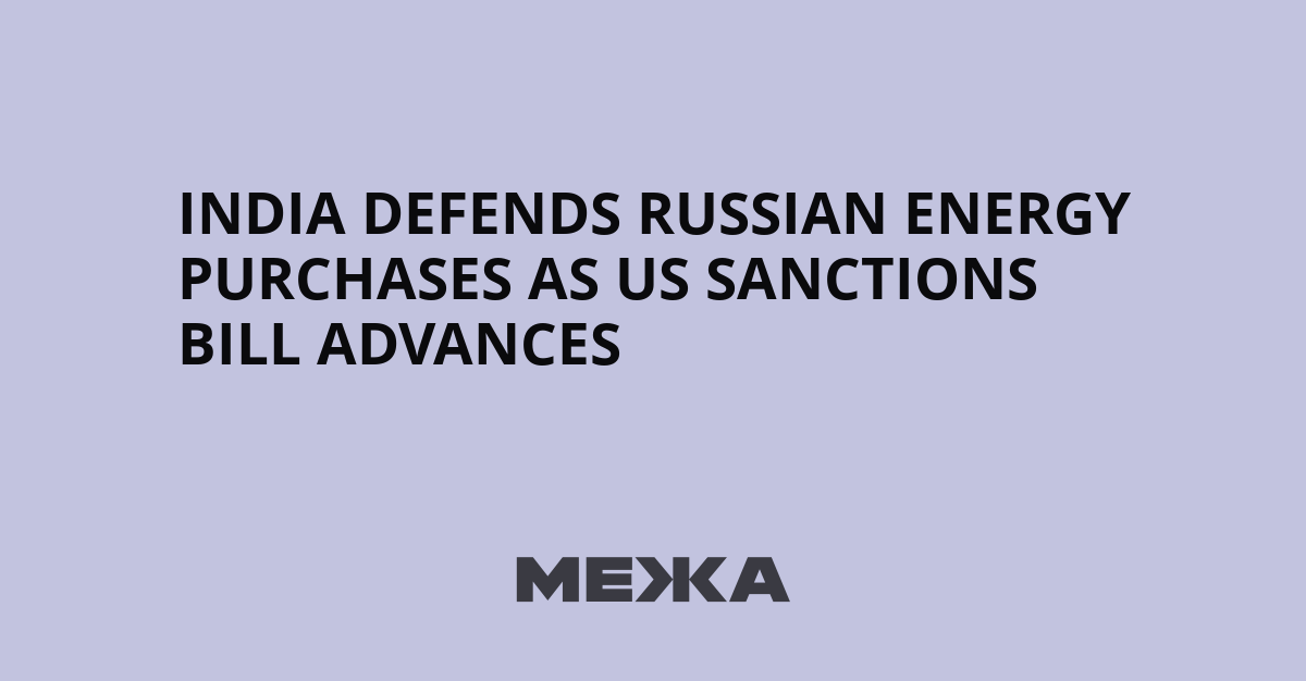New Delhi Defies Sanctions Pressure as Russian Energy Flows Remain Strategic Lifeline