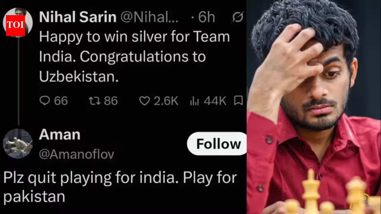 Nihal Sarin silences online troll with three-word chess masterclass