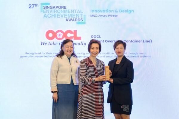 OOCL Sails to Sustainability: Dual Honors at Singapore Environment Awards