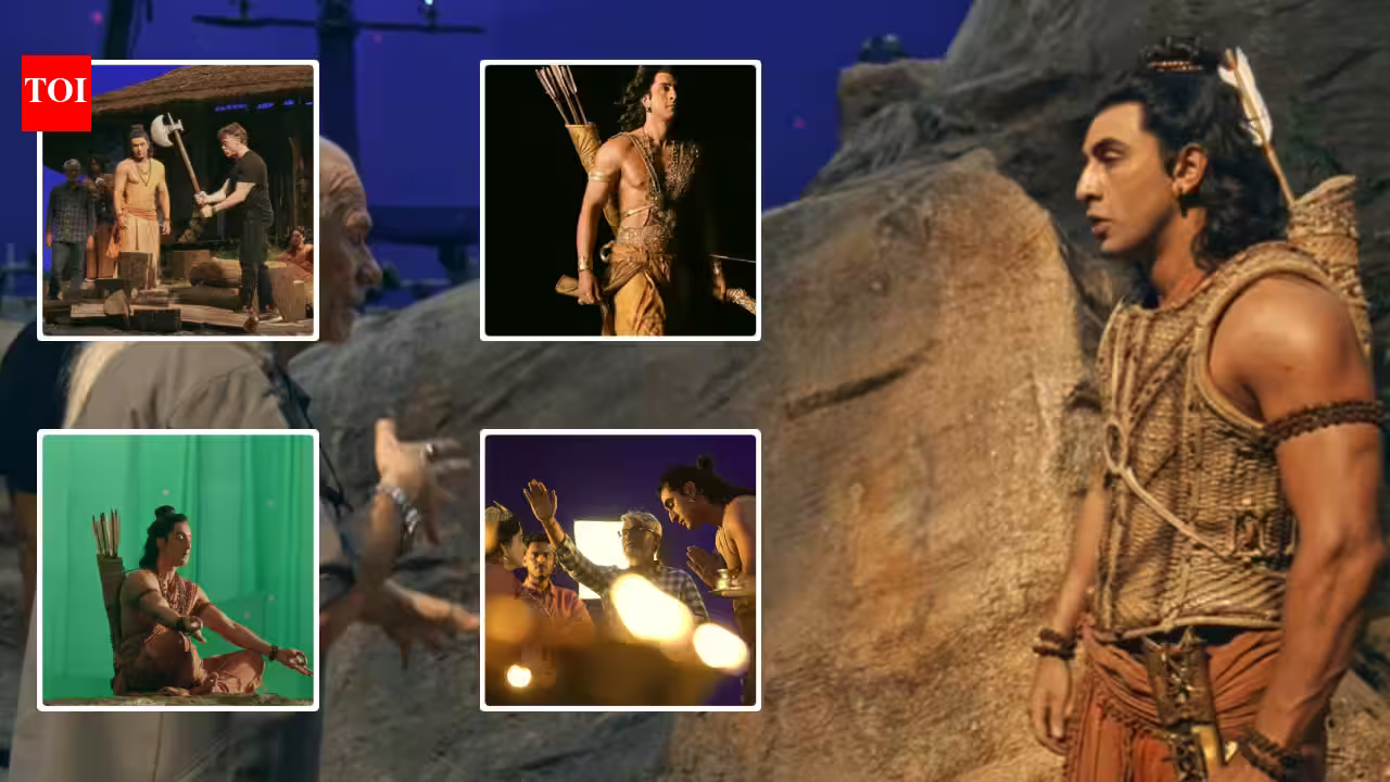 Ranbir Kapoor Transforms Into Lord Ram: First Behind-the-Scenes Glimpse Revealed!