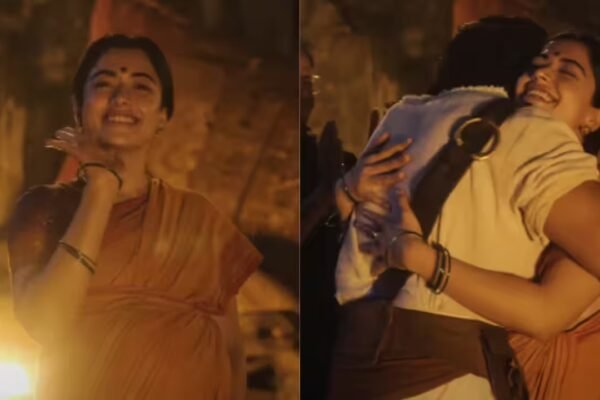 Rashmika Mandanna Wraps ‘Ranabaali’ as Vijay Deverakonda Sweeps Her Off Her Feet with a Surprise Hug!