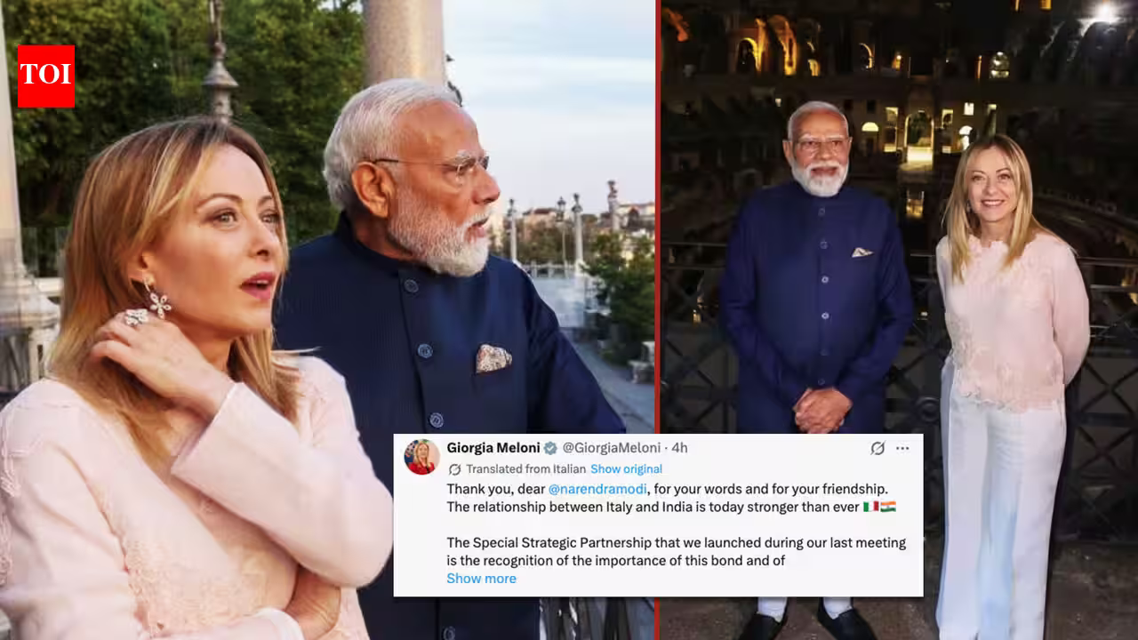 "Rome-New Delhi Reset: PM Modi Lauds Meloni’s Historic Tenure as Strategic Ties Hit New High"
