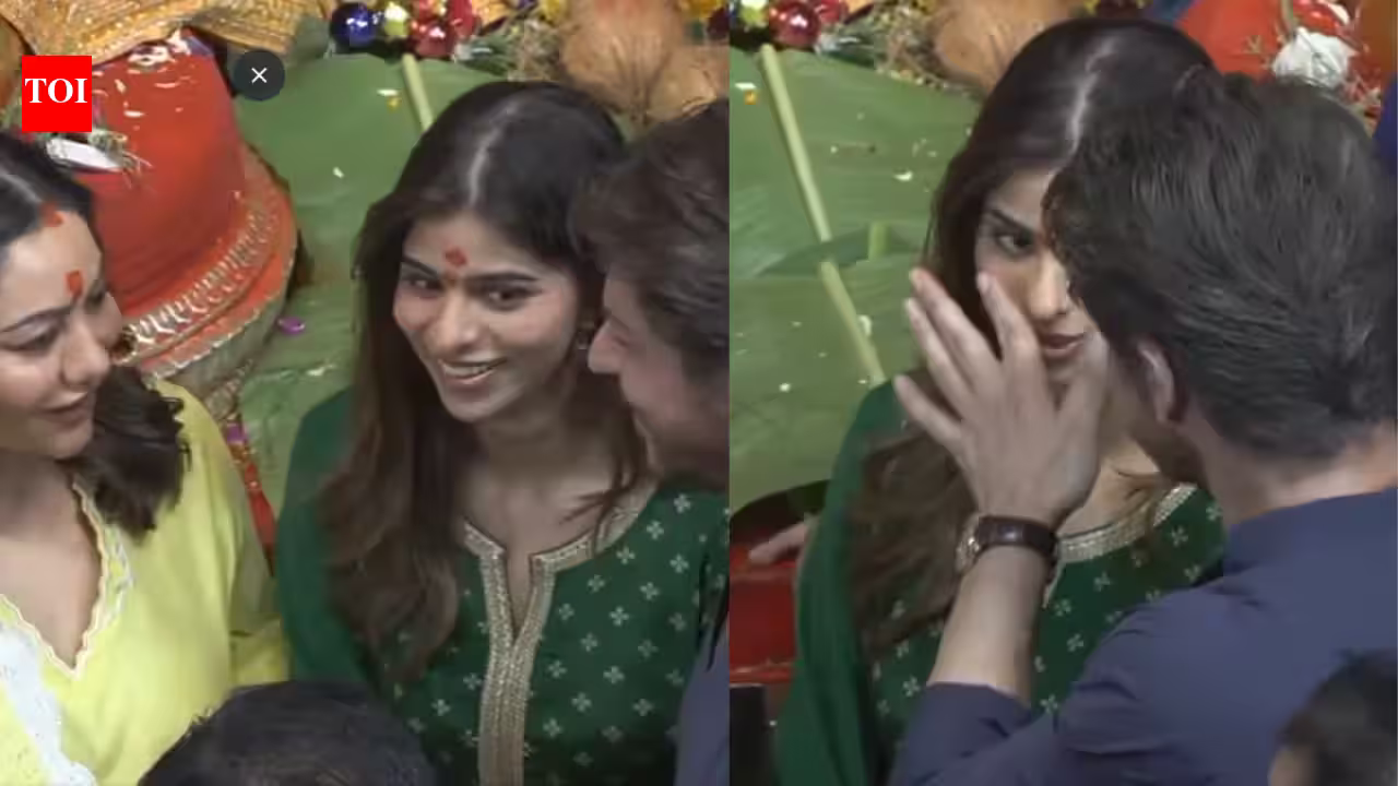 SRK and Gauri Turn Protective as Suhana’s Ganesh Darshan Goes Viral With Mystery Vermilion Moment