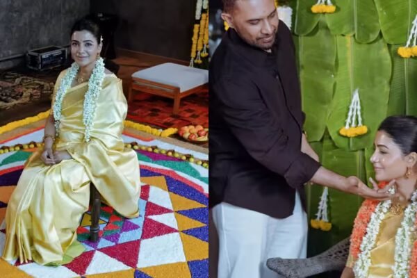 Samantha Ruth Prabhu Radiates Joy in Traditional Baby Shower Photos With Raj Nidimoru!