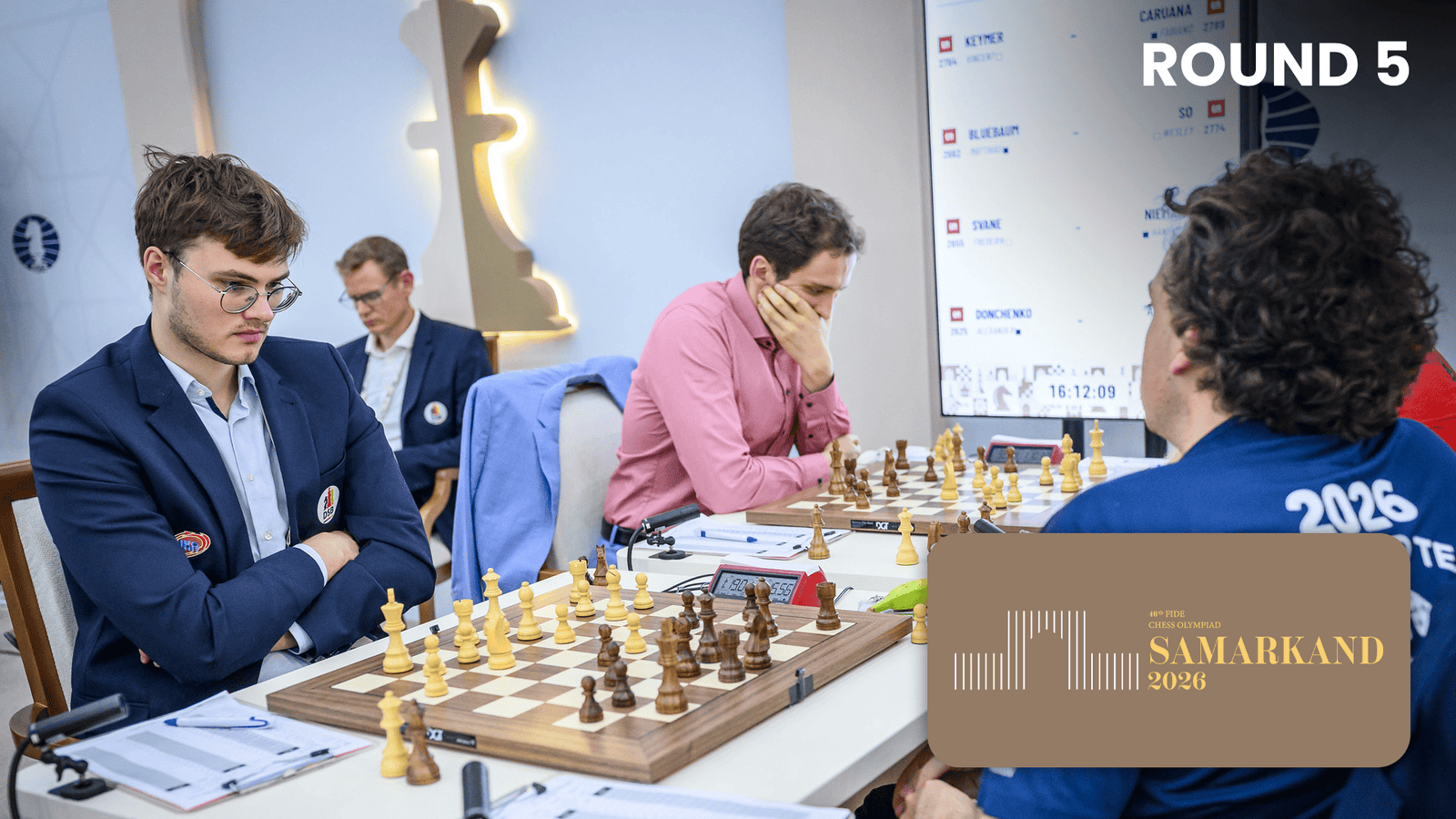 Samarkand Shocker: Top Seeds USA and India Stumble in Olympiad Round 5