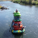 Stacked for History: Local Rafters Conquer Rogue River in Record-Breaking Formation